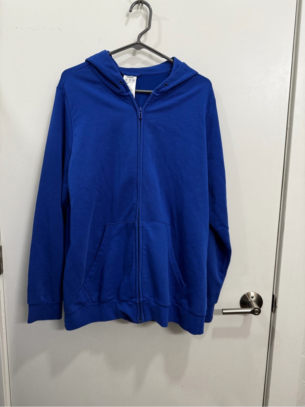 adidas Kids Blue Zip-Up Hooded Jacket